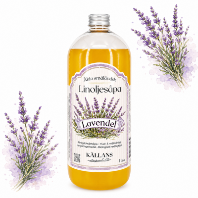 12p Linoljesåpa Lavendel 1 liter
