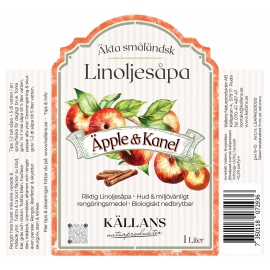 Linoljesåpa Äpple & Kanel - 1 liter